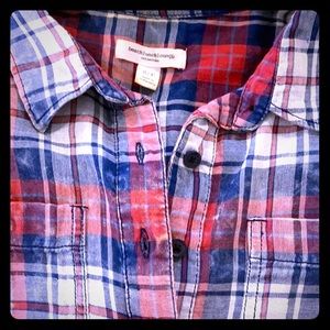 Flannel longsleeved top